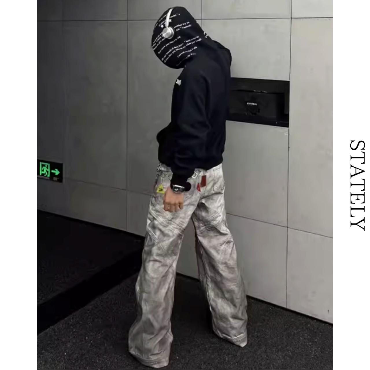 Unisex MORAL Compass プリントHoodie/2color_T12・画像2