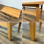 SIEVE stand center table シーヴ スタンド センターテーブル ナチュラル オーク材 木目 北欧 棚付き SVE-CT005(NA)【中古】【250サイズ】