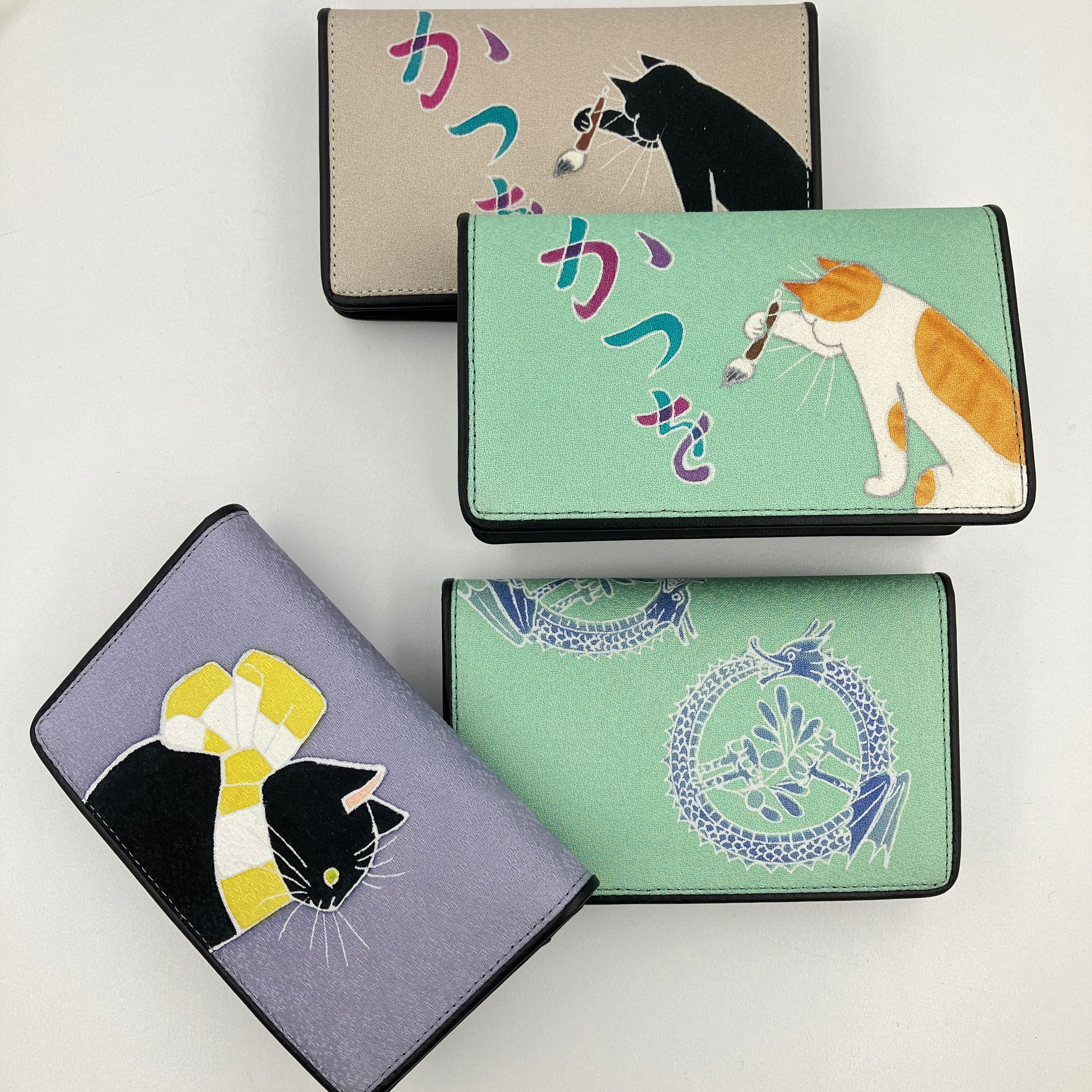 手描友禅カードケース(名刺入れ)