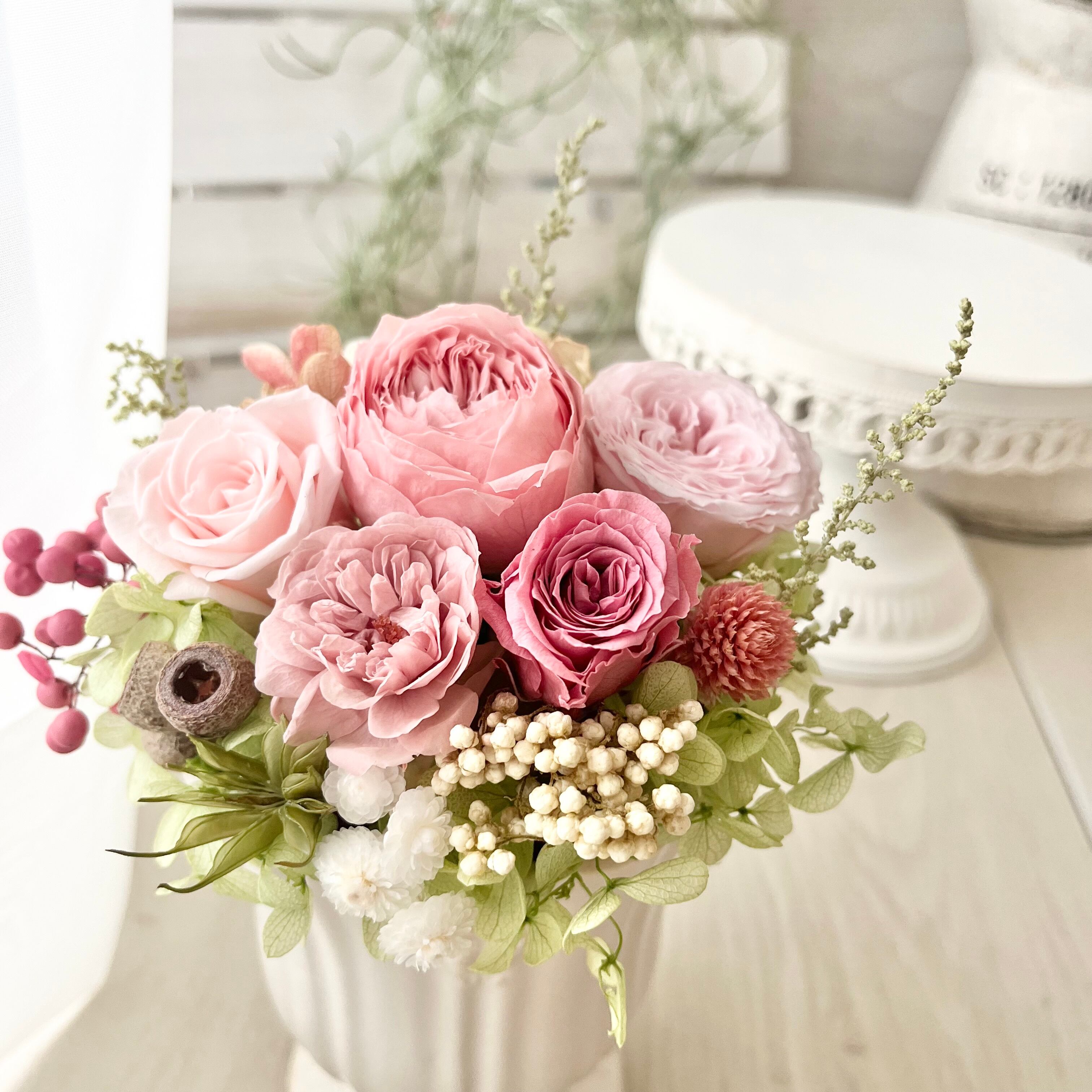 専用＊ くすみ系ピンク アジサイ4種(プリザ.ドライ) アジサイ