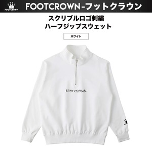 スクリブルロゴ刺繍 ハーフジップスウェット 秋物 トップス 定番 M〜2XLサイズ