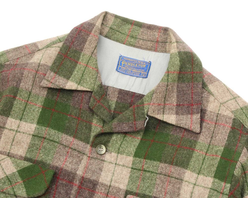 Pendleton Vintage Wool Board Shirt [PENDLETON] [Late 1950s~] Green