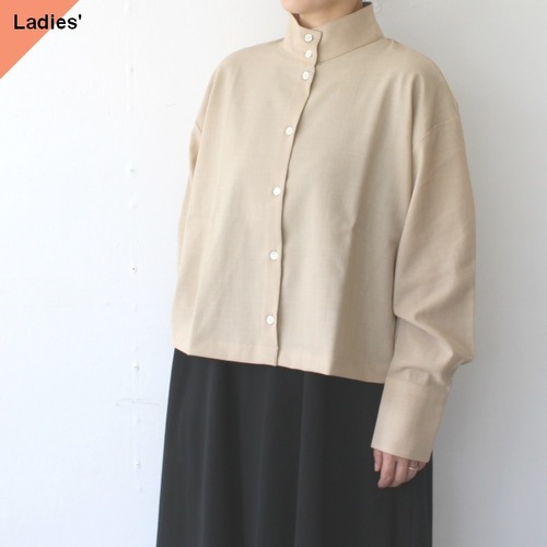 SETTO  サマーウールオカケシャツ OKKAKE SHIRT　（Beige）