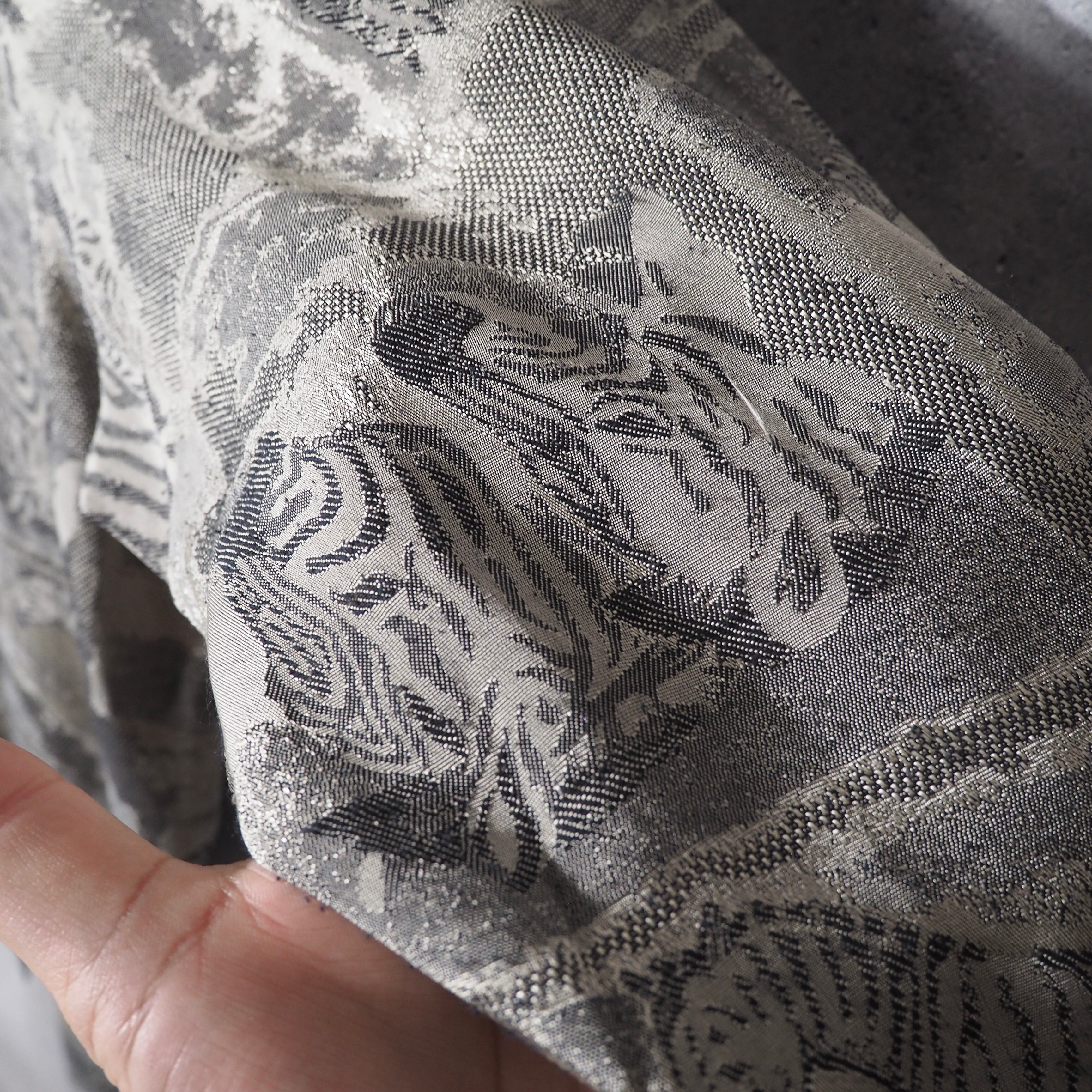 " Made in USA " Hide Zebra embroidery Design vintage loose cardigan jacket