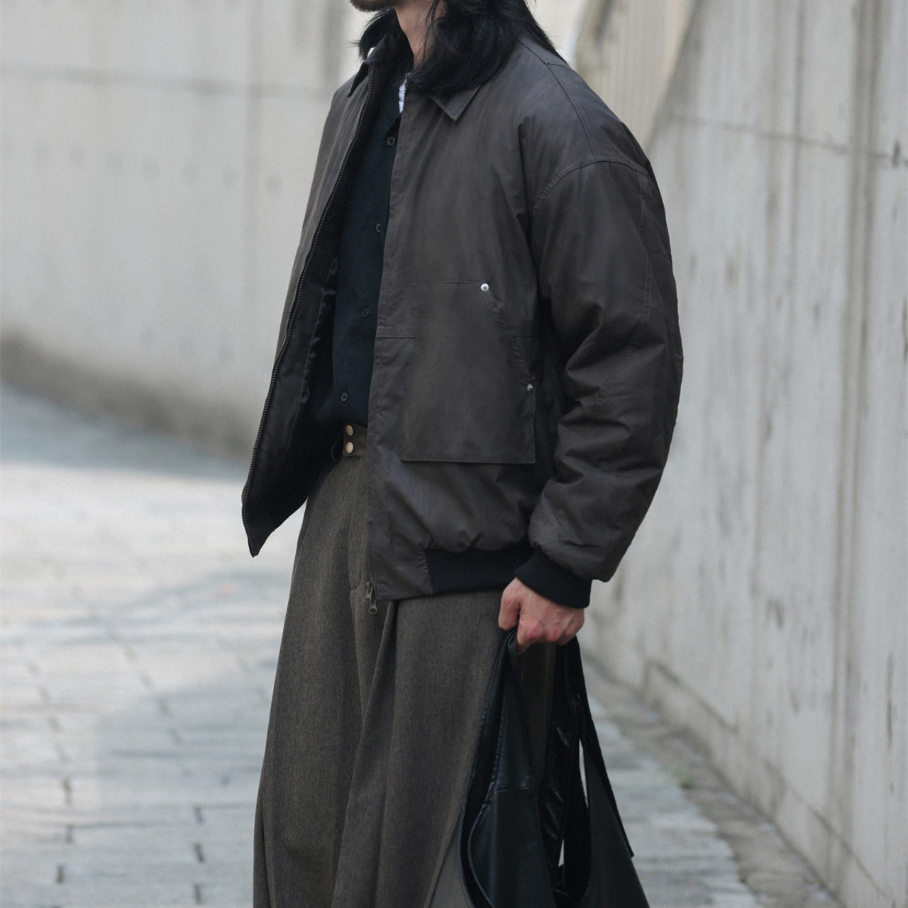 フェイクスウェード・ボンバージャケット K5441 - 8