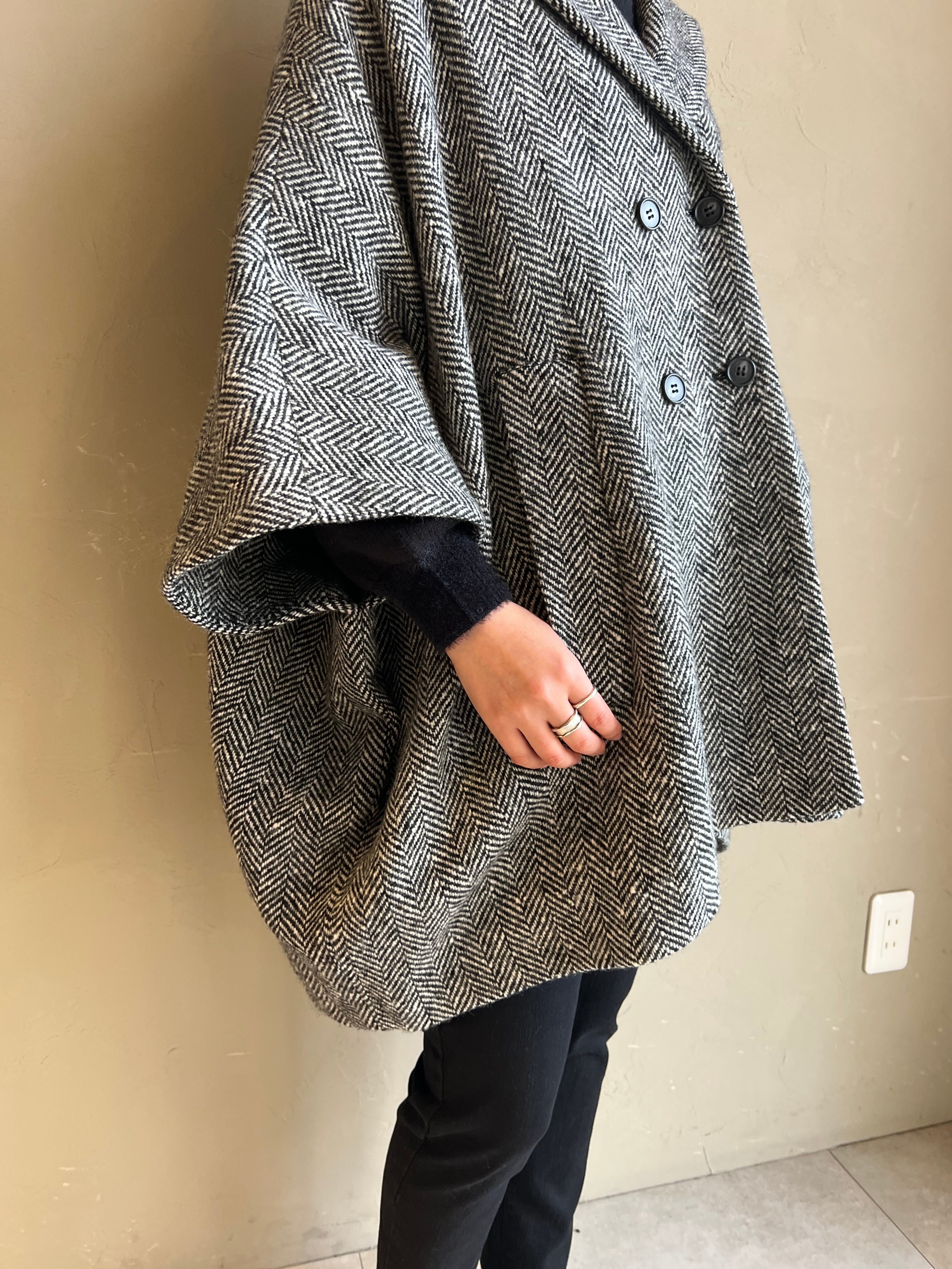 CYNICAL 】ヘリンボーンポンチョコート | valance 福井｜レディース