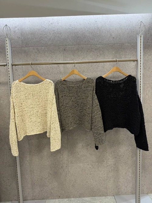 【ROSIEE】手編みテープヤーンニット　851235