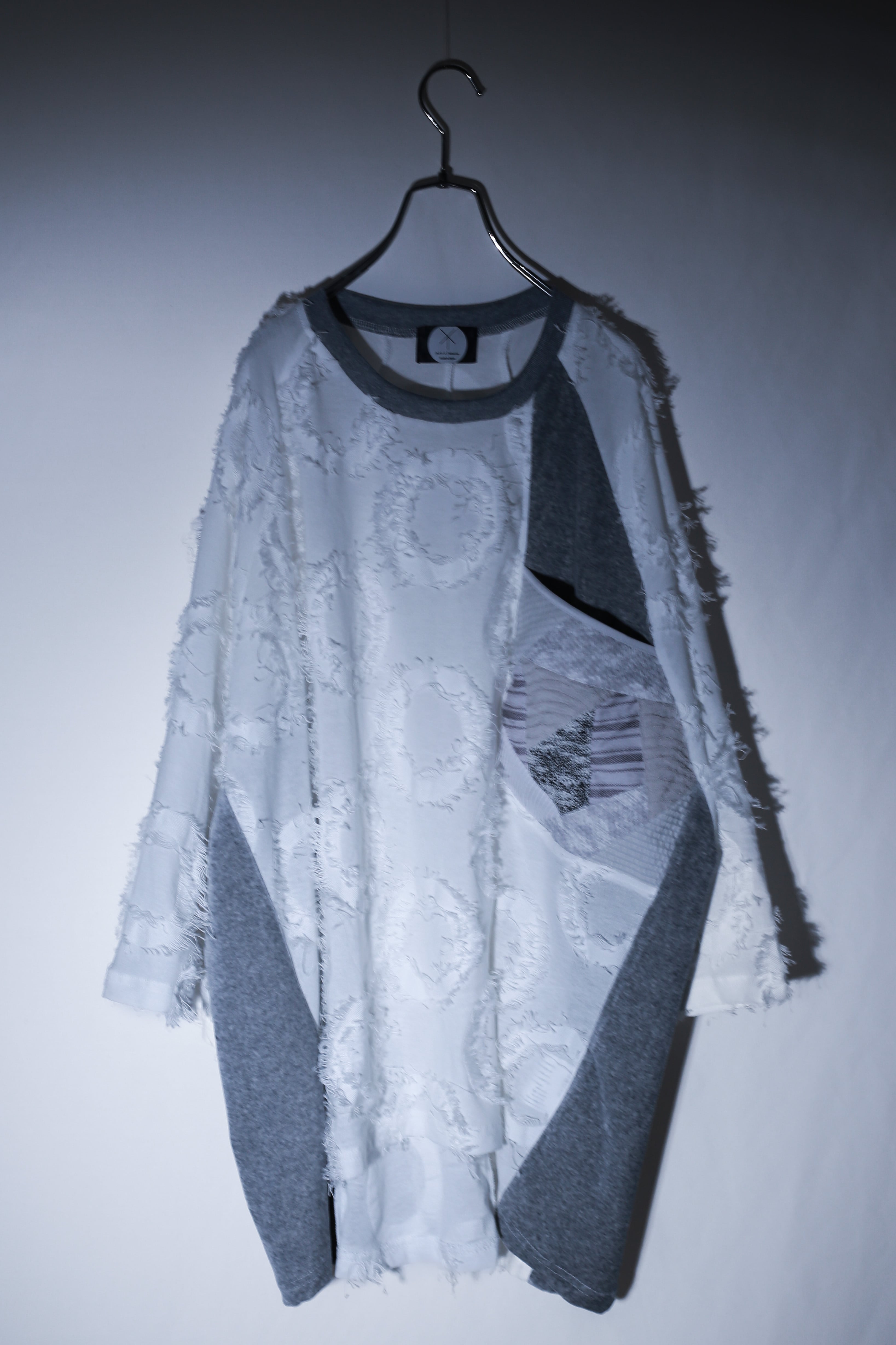 Raglan-T-shirts (white/grey)