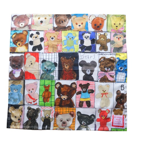 tapestry handkerchief "Drawing Bears"