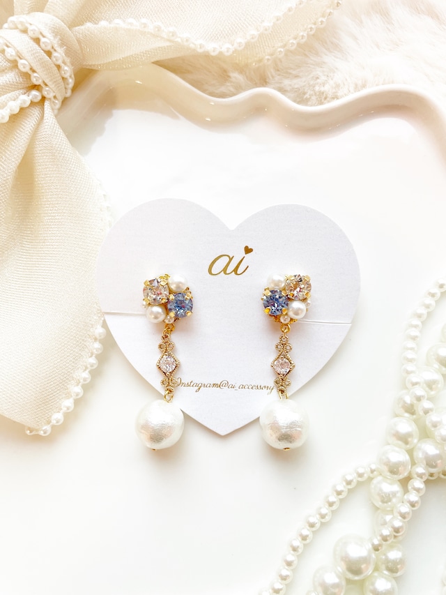 【柏木由紀様ご着用】 bijou cotton  pearl