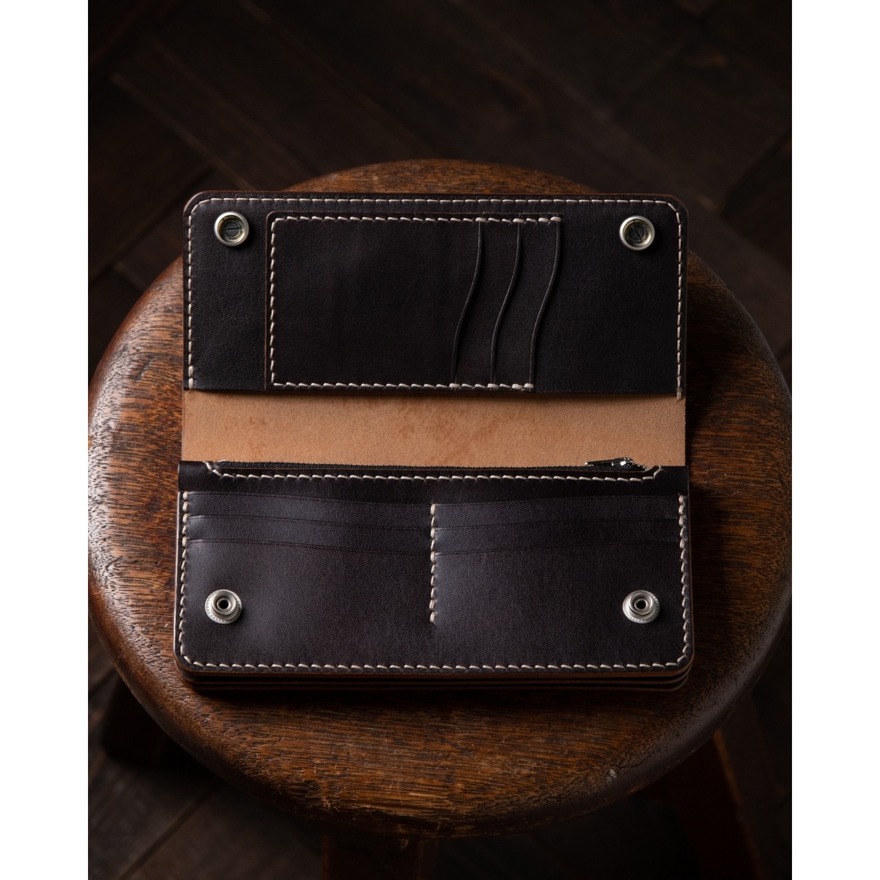 TRUCKER WALLET T-7 Brown edge／カスタムオーダー