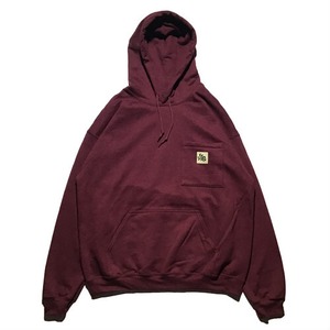 MANWHO / "タグポケット" HOODIE (ワイン)