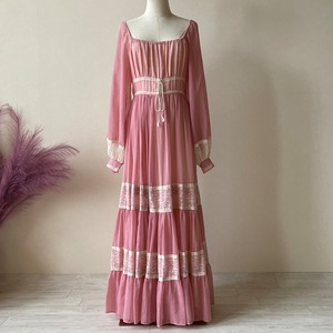 GUNNE SAX 70s Vintage Tiered Dress W122