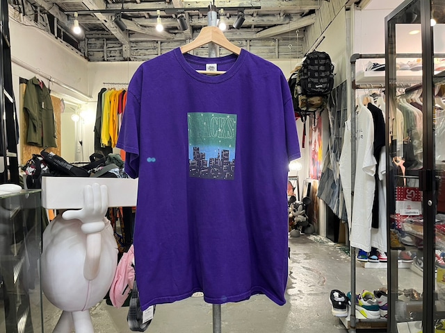 均一SALE‼ BLACK EYE PATCH STACKS TEE PURPLE XL 44568