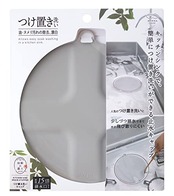 マーナ (marna) つけ置き洗いキャップ (シリコーン/グレー) 排水口カバー 排水溝 蓋 (つけ置き/漂白/シンク掃除に) 止水蓋 止水キャップ W644GY
