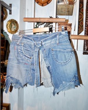 DENIM APRON / WRAP SKIRT