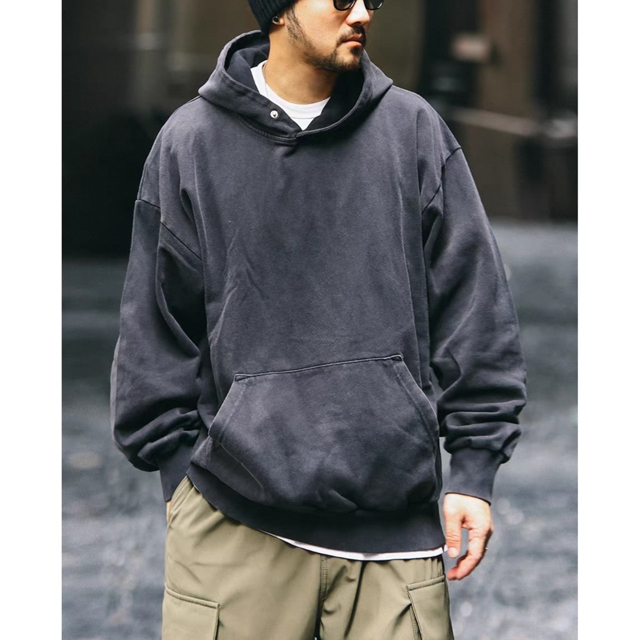 Vintage tone oversized hoodie 1143 - 6