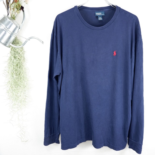 [XL] Polo Ralph Lauren Navy L/S Tee | ポロ ラルフローレン ネイビー ロングTシャツ