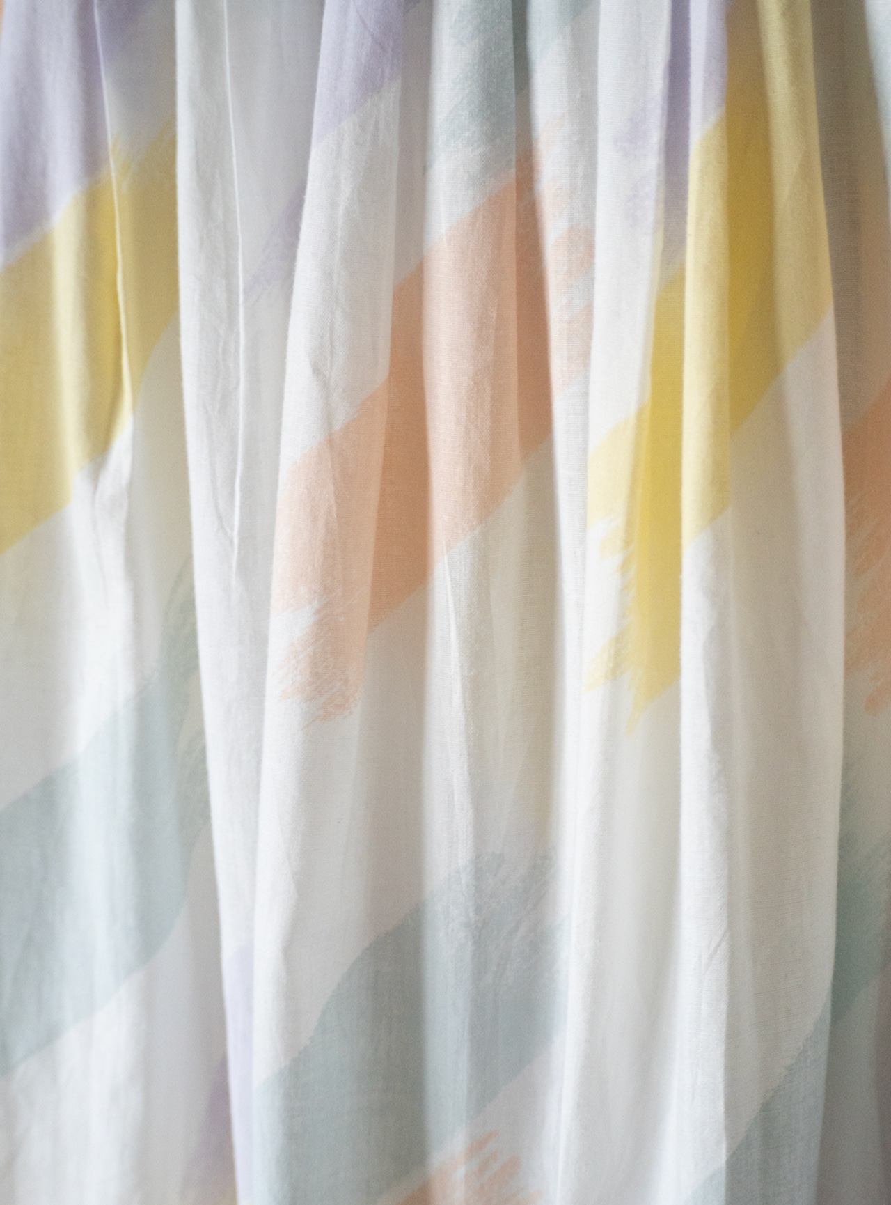 "Ann Stevens" 1980s Broadcloth brush stroke skirt
