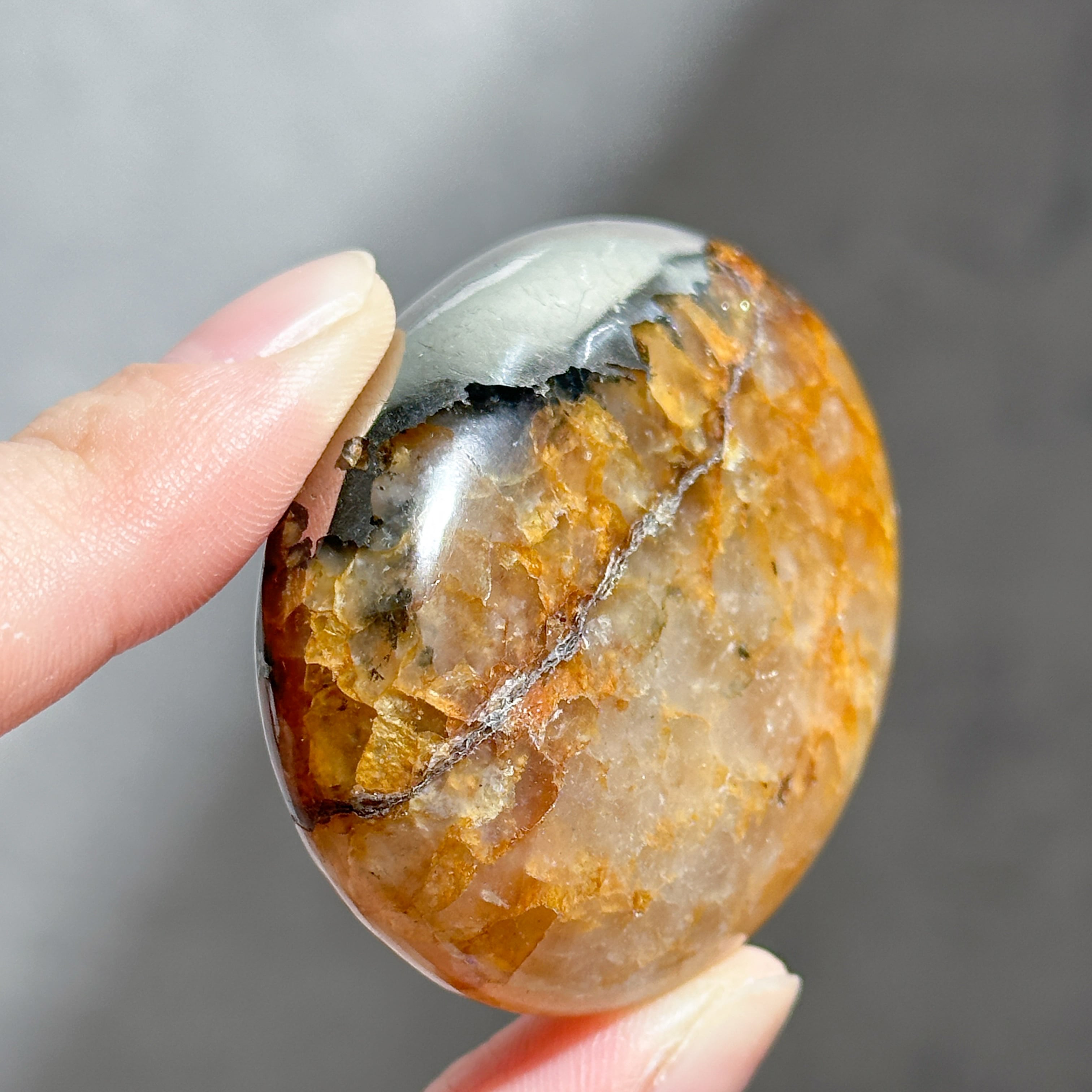 パイライト with クォーツ パーム32◇Pyrite with Quartz◇天然石