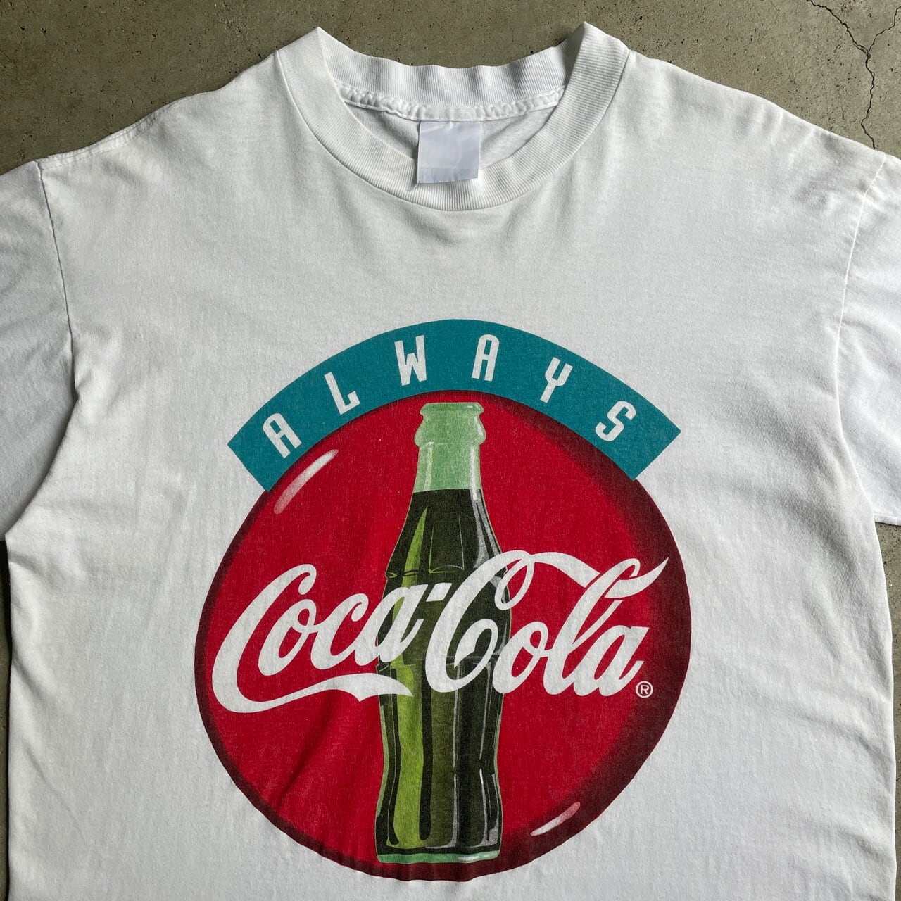 90年代 Coca-Cola コカコーラ 企業ロゴ アドバタイジングTシャツ メンズXL相当 古着 プリントTシャツ 90sヴィンテージ ビンテージ  シングルステッチ ホワイト 白 【Tシャツ】 | cave 古着屋【公式】古着通販サイト
