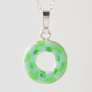 ORNAMENT green & cyan - necklace -