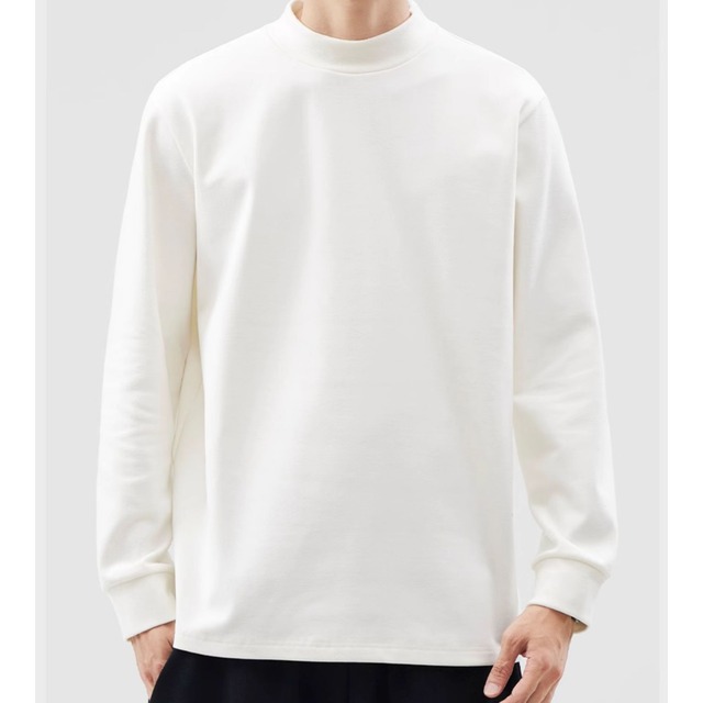 ハイネックリブニットロングスリーブTシャツ af0139