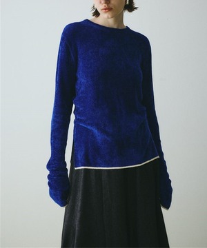 スリムフィット◆レイヤーニットトップス【t-10889】