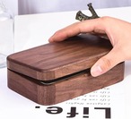 ジュエリーケース　オーガナイザー　アクセサリーケース　アクセサリー収納　小物入れ　アクセサリー入れ　指輪　腕時計　大容量　ウォールナット　木製　丸い角　フック付き　トランペットフック　鍵付き