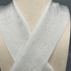 絹交織半衿手まり　# シルバー14号銀糸