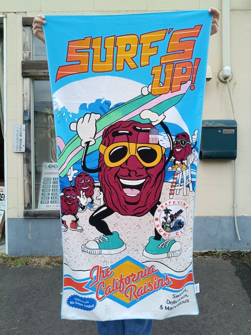 アメキャラ ビッグタオル◆カリフォルニアレーズン◆アメリカン雑貨　ラグ　マット　