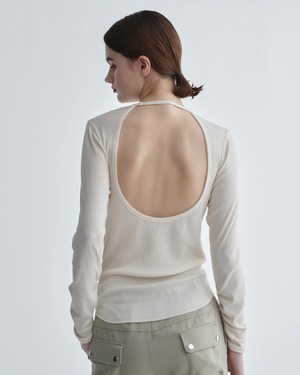 Back Open Tops(IVORY)