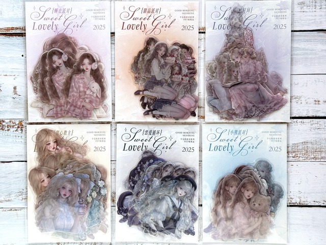 くつろぎの女子会PETシールセット　10種30枚入り　少女的派对（Girls Party）シリーズ[MU-10s]