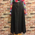 MADE IN U.S.A Black Denim Skirt