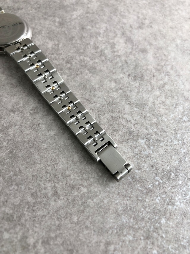HERMES エルメス 腕時計 シルバー×ゴールド ステンレススチール クウォーツ クリッパー vintage ヴィンテージ オールド ud4ac3