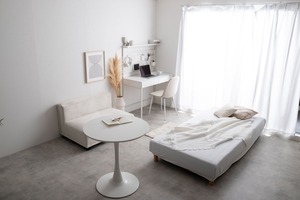 【幅100cm】Finley 有孔ボード・引き出し付きデスク