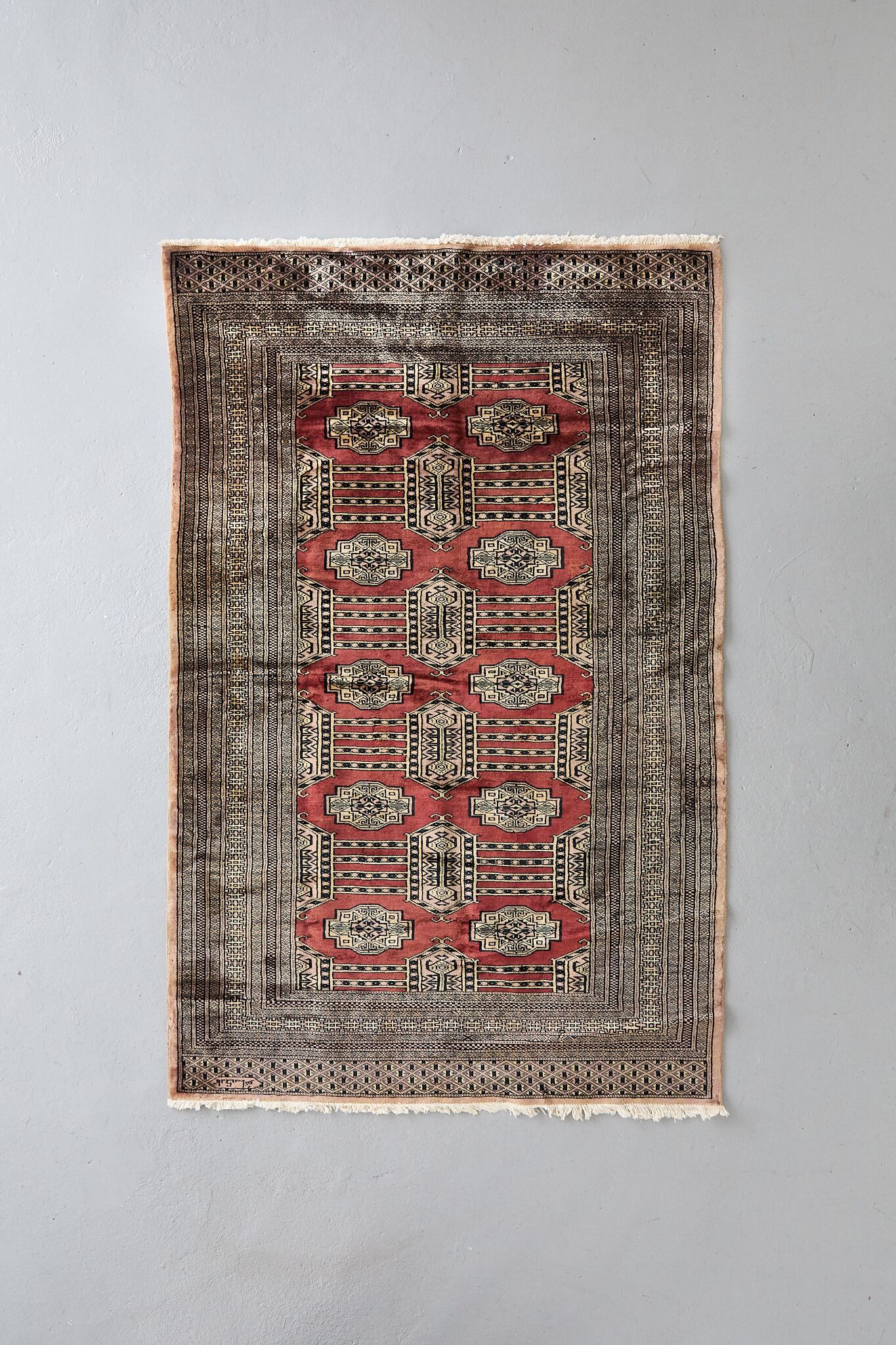 No.243 ヴィンテージラグ トライバルラグ ラホール産（130cm×78cm