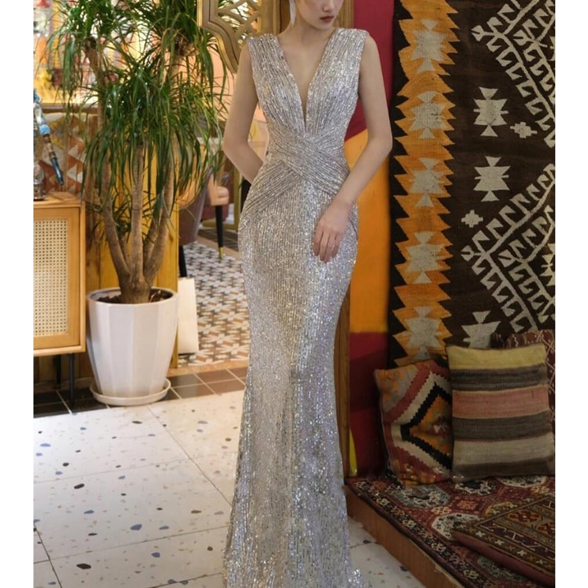 フィッシュテールスパンコールドレスD1272 フィッシュテールスパンコールドレスD1272 | 演奏会・ステージ