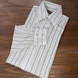 1970's  SEARS PERMA-PREST LONG SLEEVE SHIRT 【サイズ表記 15-34】   /  1970年代  シアーズ 長袖シャツ