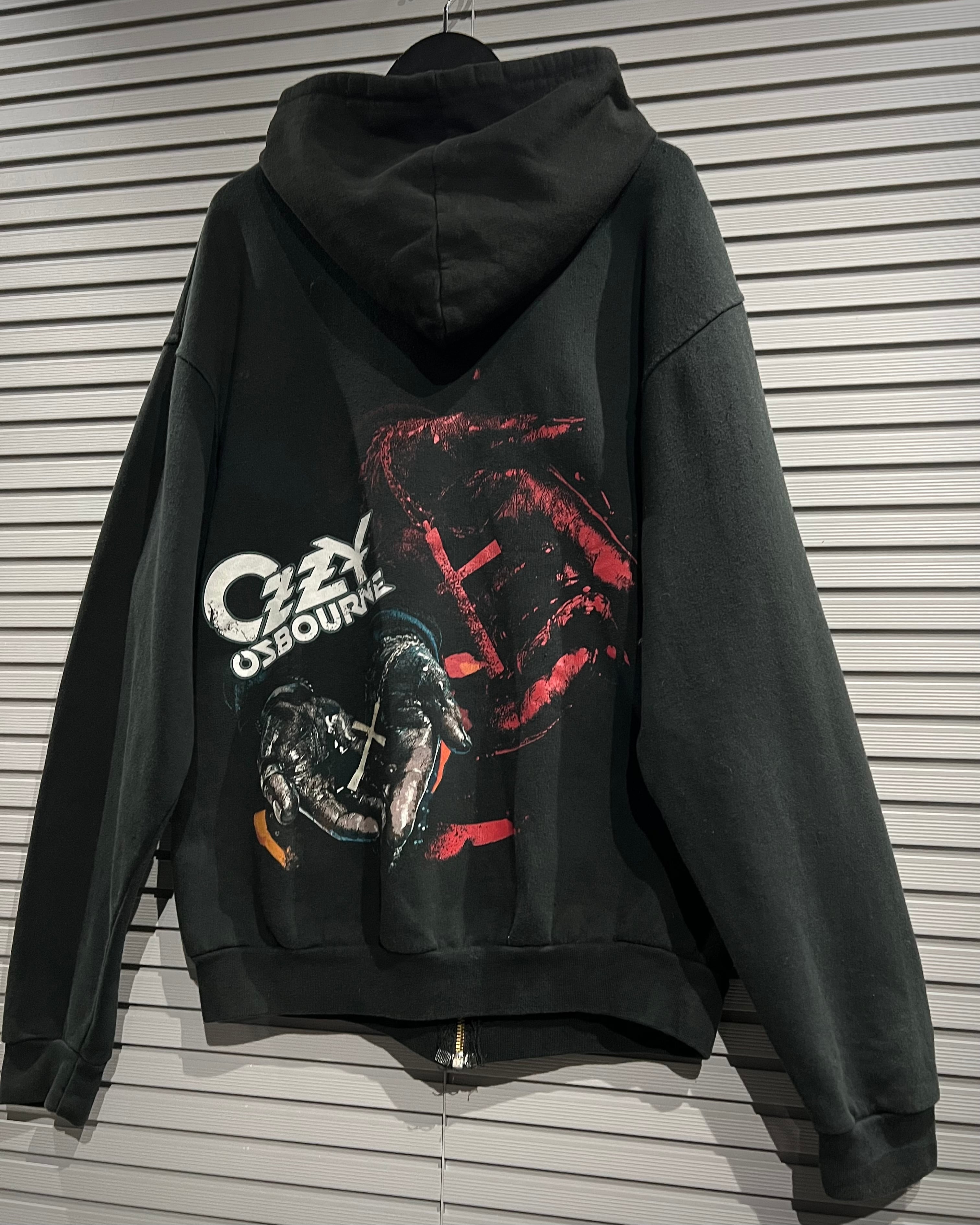 X VINTAGE】“Ozzy Osbourne” Special Graphic Zip Up Hoodie | Caka