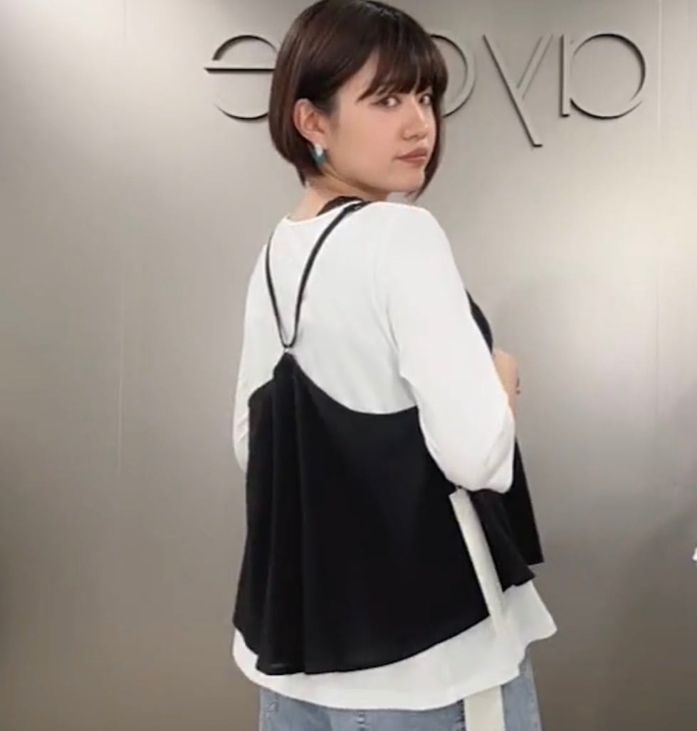 SALE！ayane アヤン リネン混スラブフレアビスチェ 836606 | Select