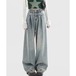 デニムパンツ デニム ワイドパンツ レディース 着やせ