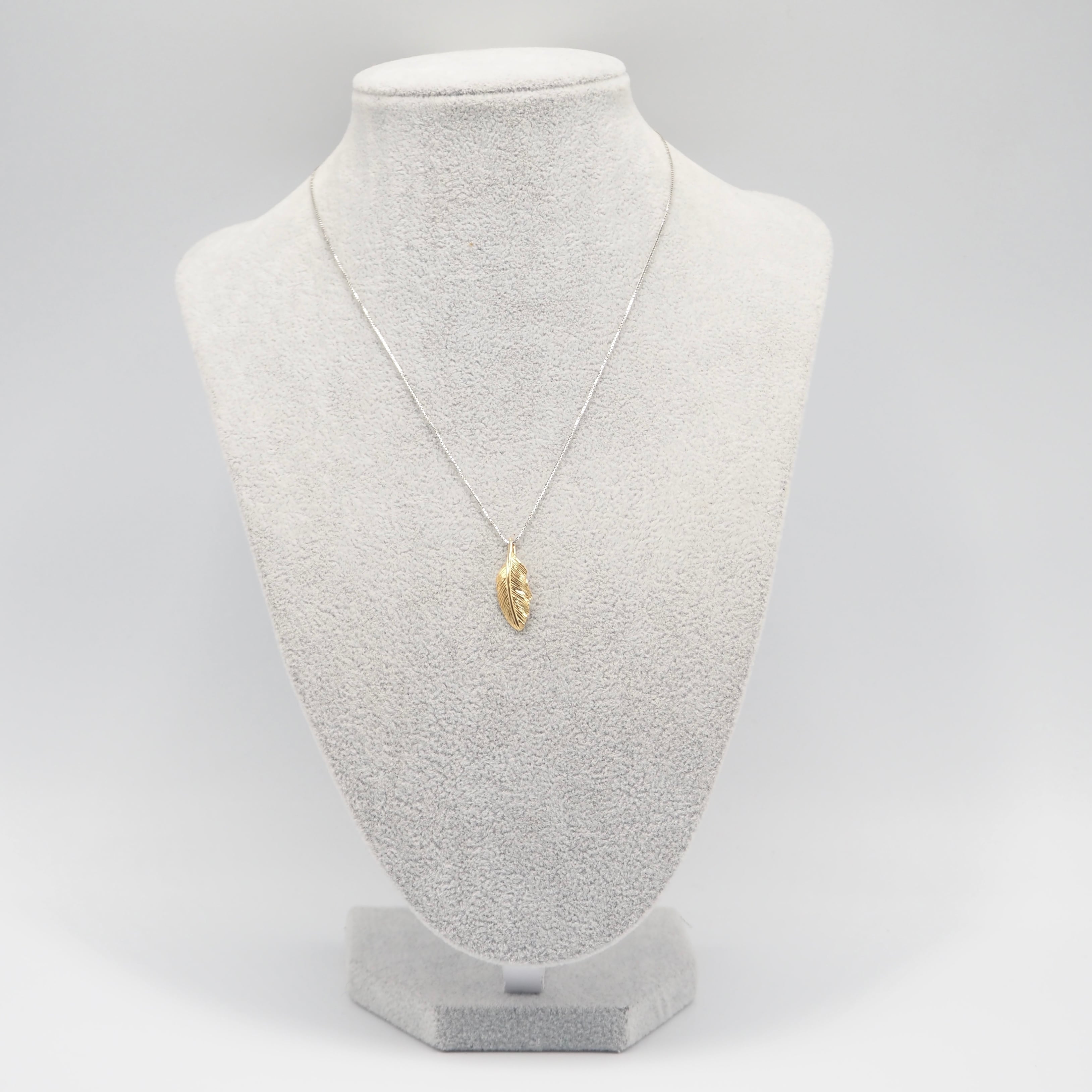 TASAKI フェザー ネックレス K18 K14 シルバー ゴールド タサキ