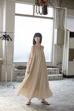 DU250530 linen pleats camisole one piece【残り僅か】