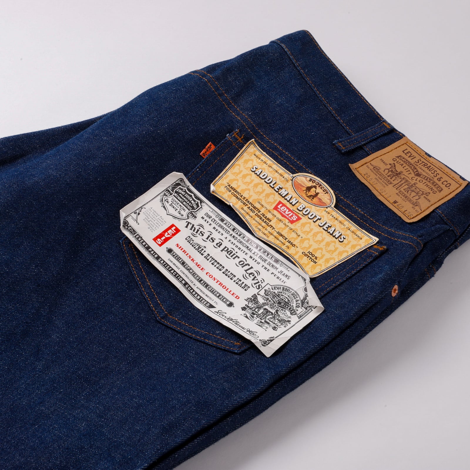 未使用】80s Levi's 517 special vintage denim dead stock made in