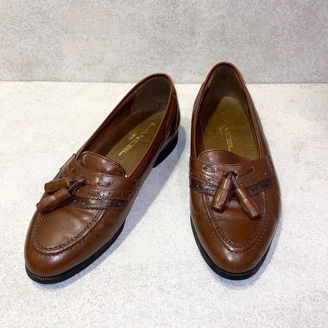 old LANCEL tassel loafers