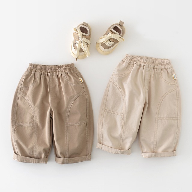 【BABY&KID】ベーシック無地パンツ