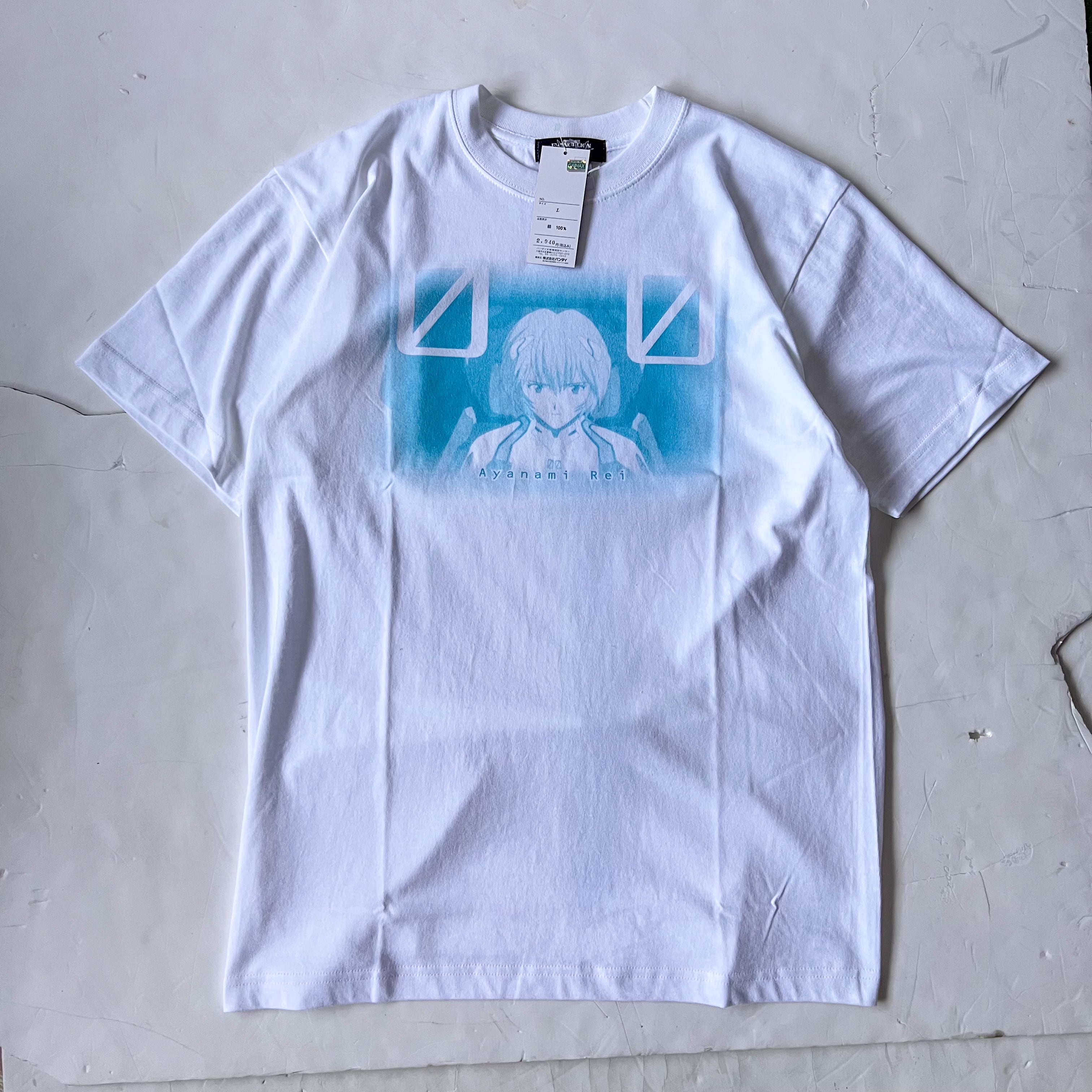 90年代レトロアニメ 13号機 綾波レイ 半袖Tシャツ