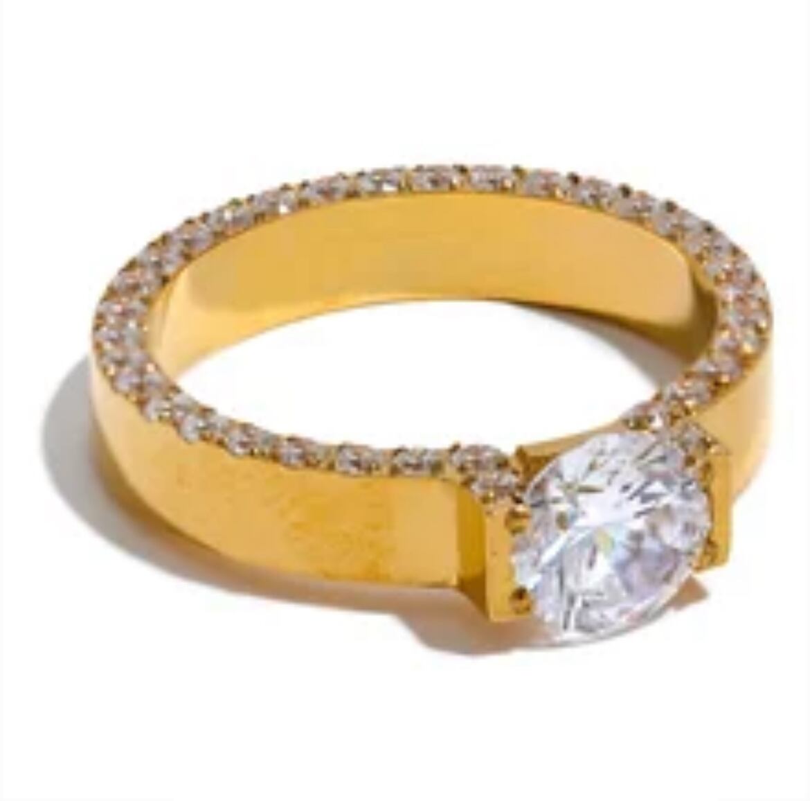 金アレ対応 キラキラゴツめリング(0485)