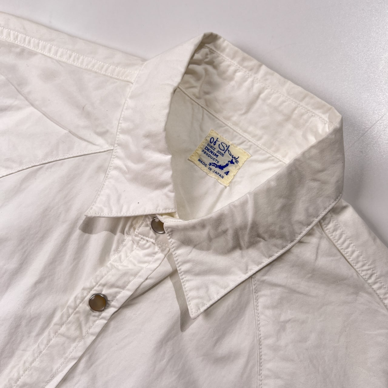 orSlow オアスロウ ウエスタン シャツ サイズ 4 /ホワイト/長袖シャツ/メンズ/日本製